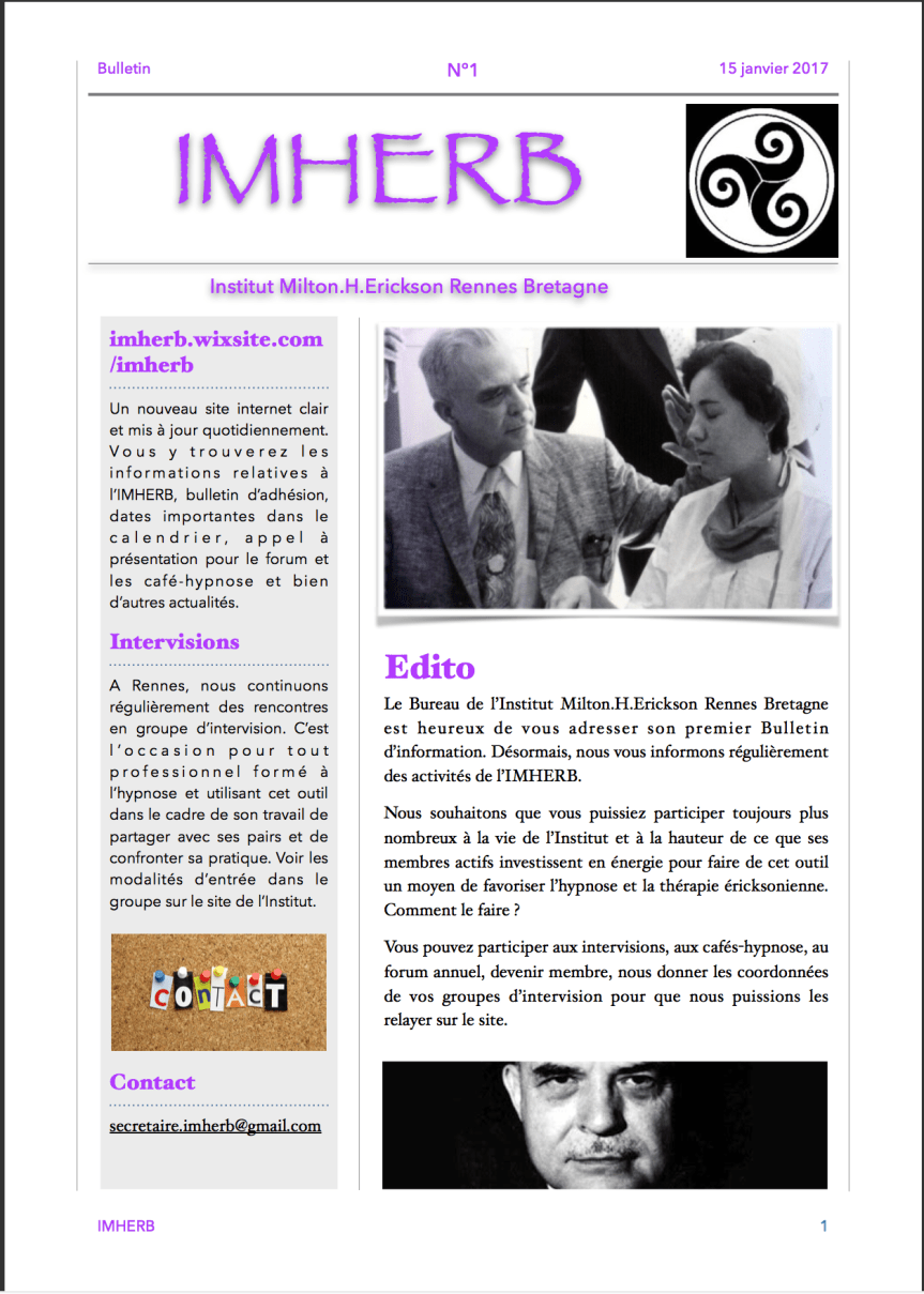 Newsletter et dépliants sont&nbsp;disponibles